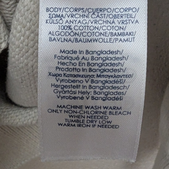 Chaps medium crewneck sweater in cream - Picture 6 of 10